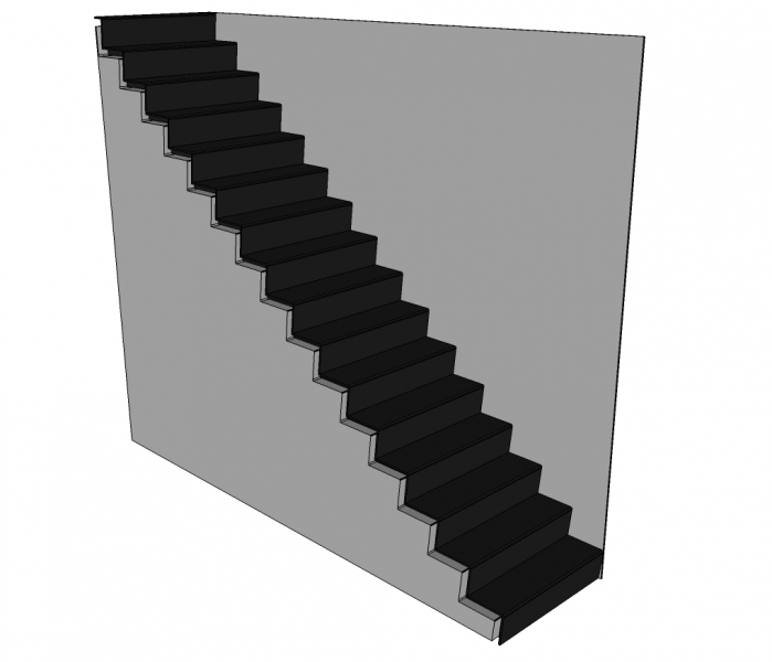 Trap TRANA - staal - bekleding 