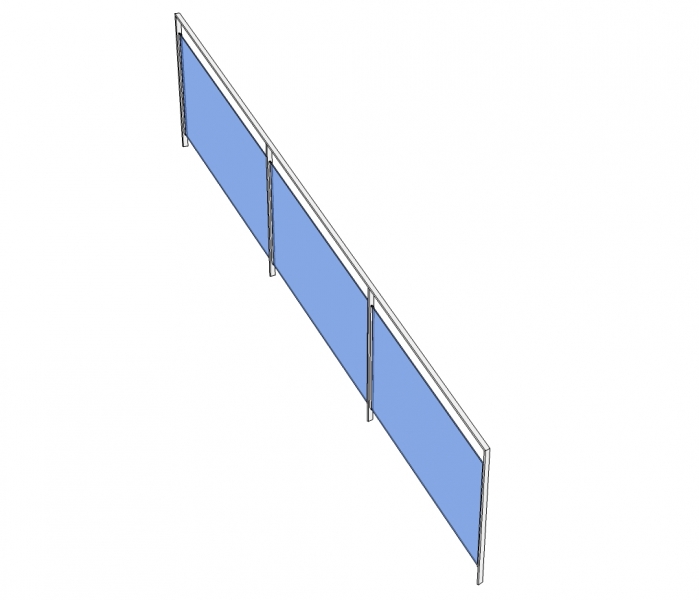 Trapleuning SEVROS - gelakt - glas