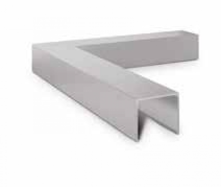 Verbinder hoek 90° voor aluminium U-profiel Lazortrack - binnen