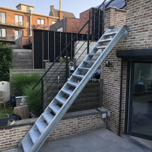 Gandra industriële buiten trap