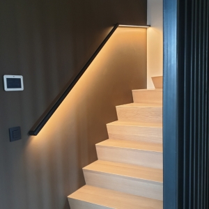 stalen handgreep met led verlichting