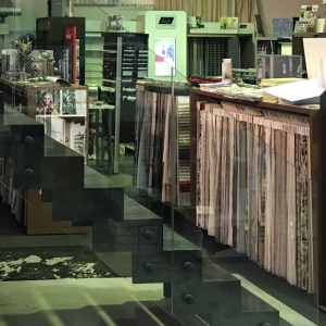 Trapleuning in vrijstaand glas met glasadapters